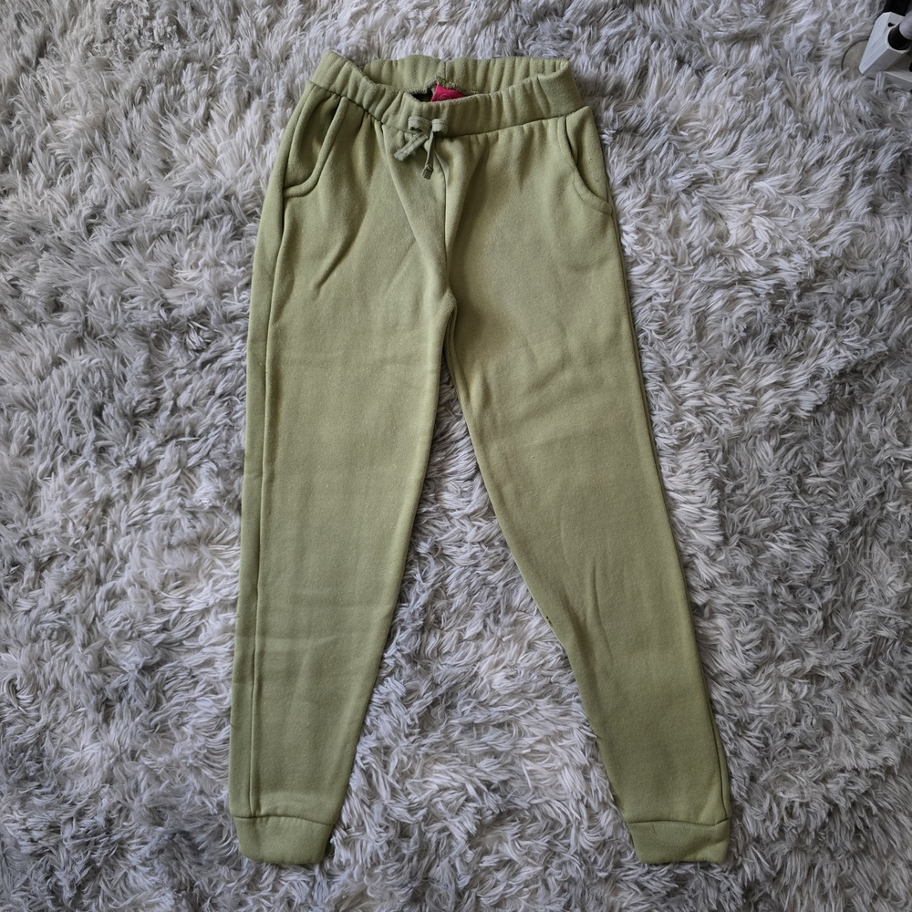 Real Love Girls' Olive Green Sweatpants - Size 10/12
